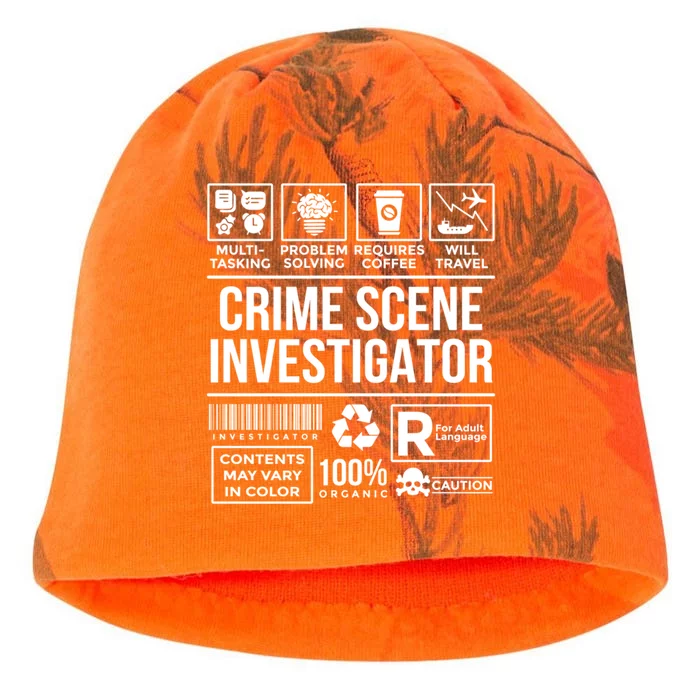 Forensic Detectives Job Skills For Crime Scene Investigator Cute Gift Kati - Camo Knit Beanie