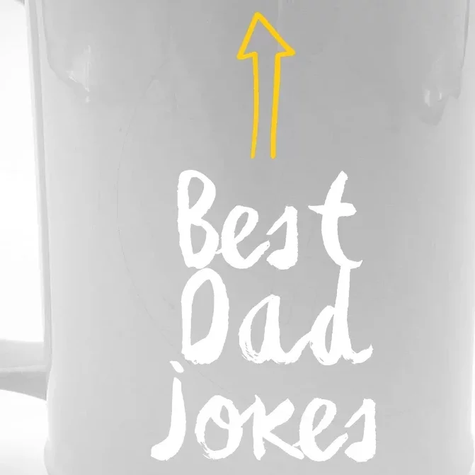 Funny Dad Jokes Gift For Fathers Day Front & Back Beer Stein