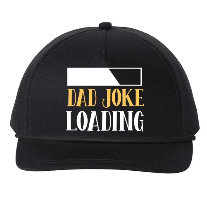 Funny Dad Joke Loading Sarcastic Dad Jokes Fathers Day Dad Cool Gift Snapback Five-Panel Rope Hat