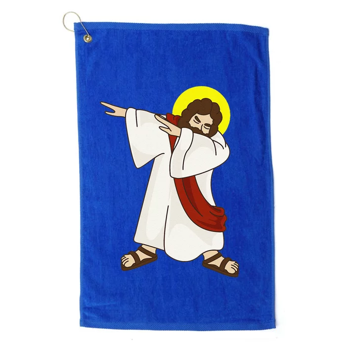 Funny Dabbing Jesus Christ Birthday Present For You Platinum Collection Golf Towel