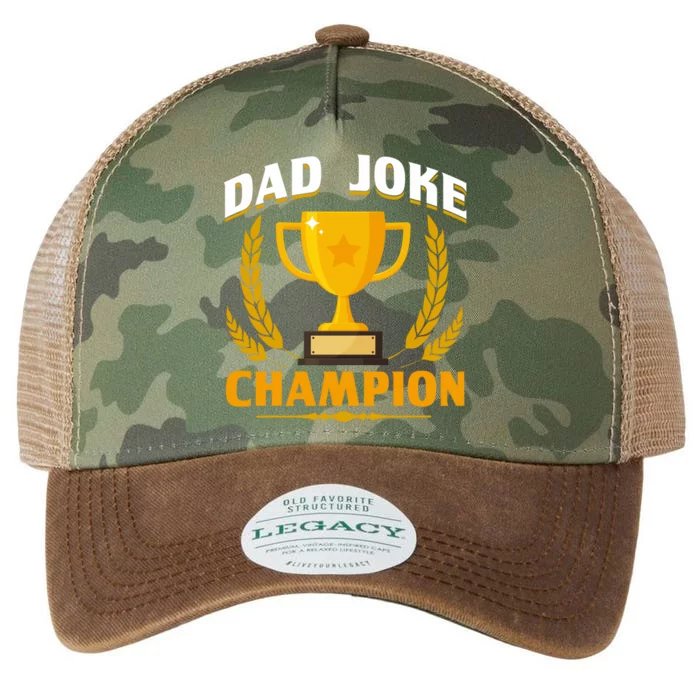 Funny Dad Joke Champion Dad Joke Fathers Day Dad Joke Gift Legacy Tie Dye Trucker Hat