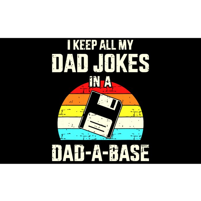 Funny Dad Jokes In Dadabase Vintage For Fathers Day Bumper Sticker