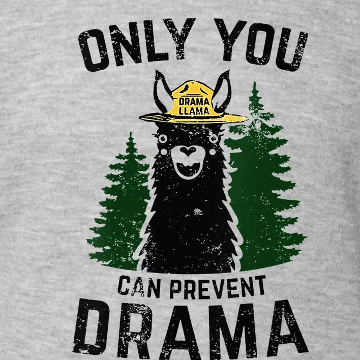 Funny Drama Llama Only You Can Prevent Drama Sarcastic Lover Toddler Sweatshirt