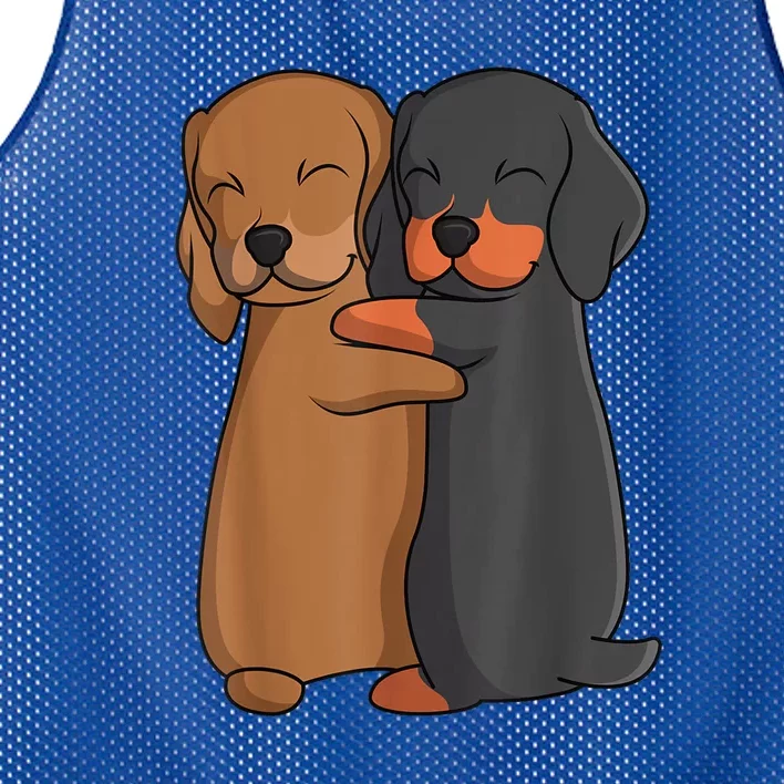 Funny Dachshund Lover Weiner Dog Cute Gift Mesh Reversible Basketball Jersey Tank