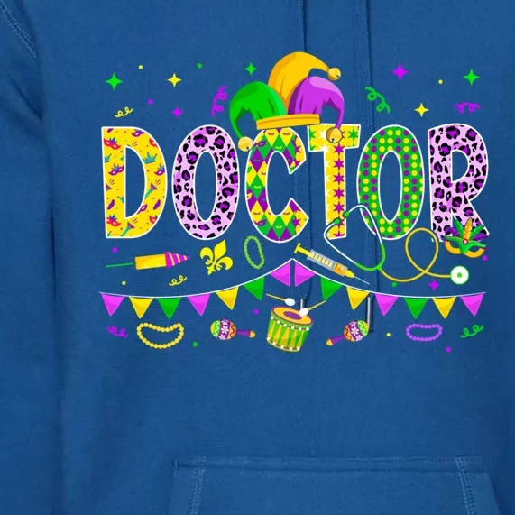 Funny Doctor Lover Mardi Gras Carnival Party Gift Premium Hoodie