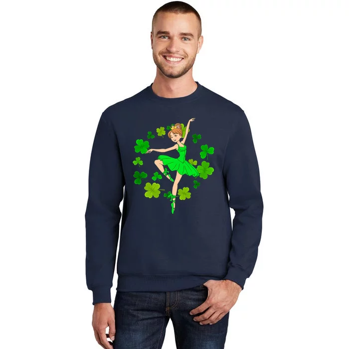 Funny Dancing Leprechauns St Patrick's Day Boy Girl Tall Sweatshirt