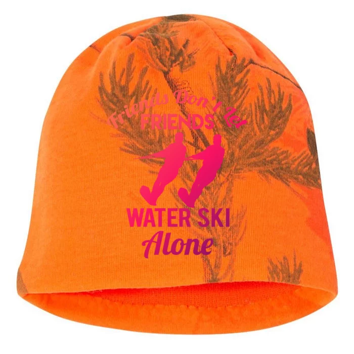 Friends Dont Let Friends Water Ski Alone Water Skiing Gift Kati - Camo Knit Beanie