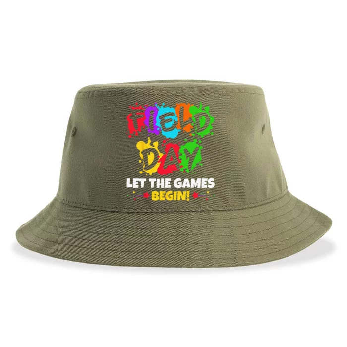 Field Day Let Games Start Begin Teachers Sustainable Bucket Hat