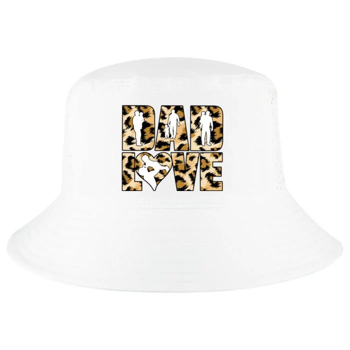 Funny Dad Love Leopard Father's Day Gift For Dad Cool Comfort Performance Bucket Hat