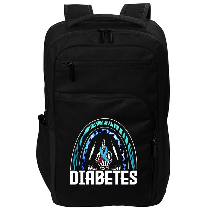 Fuck Diabetes Logo Awareness Impact Tech Backpack