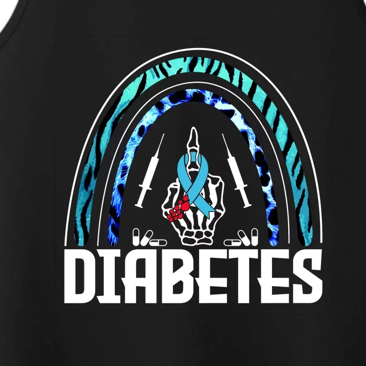 Fuck Diabetes Logo Awareness Performance Tank