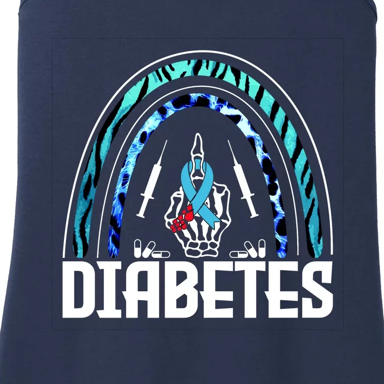 Fuck Diabetes Logo Awareness Ladies Essential Tank