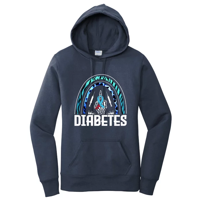 Fuck Diabetes Logo Awareness Women's Pullover Hoodie