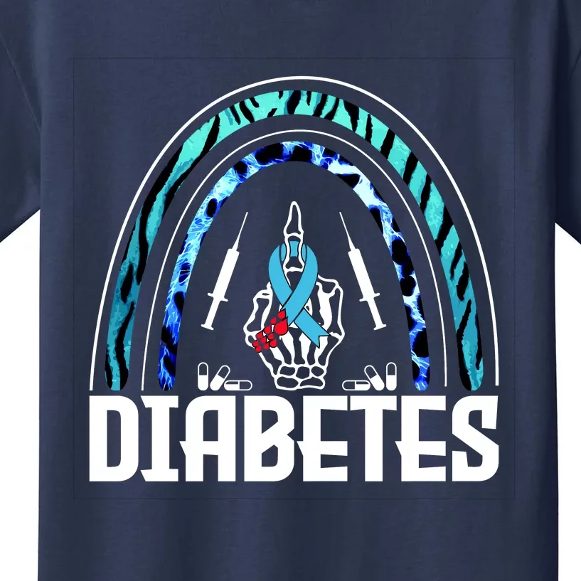 Fuck Diabetes Logo Awareness Kids T-Shirt