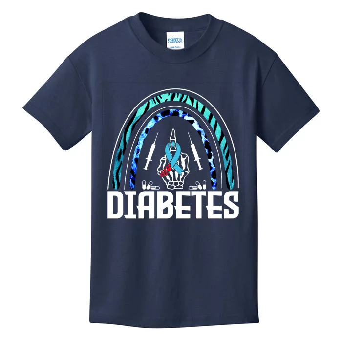 Fuck Diabetes Logo Awareness Kids T-Shirt