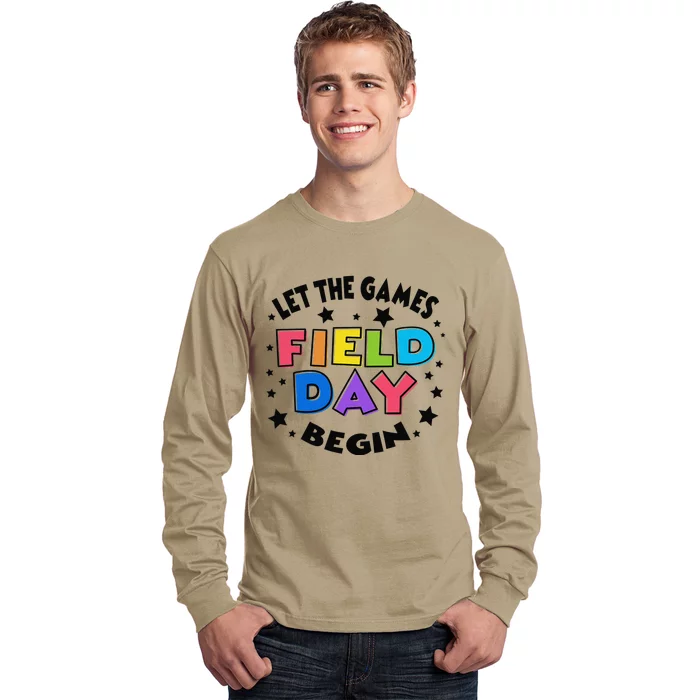 Field Day Let The Games Begin Teachers Long Sleeve Shirt