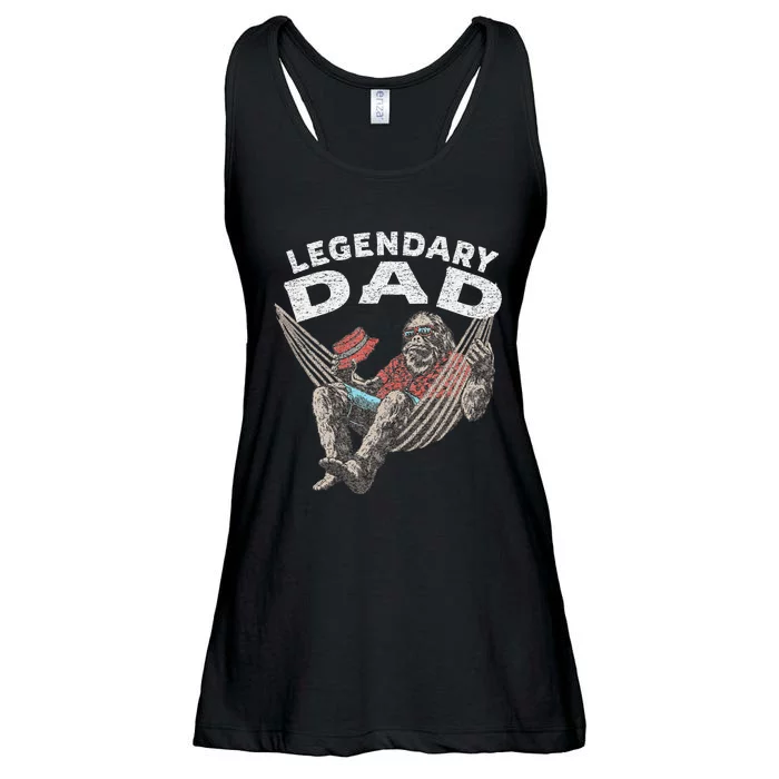 Funny Dad Legendary Saying Ladies Essential Flowy Tank