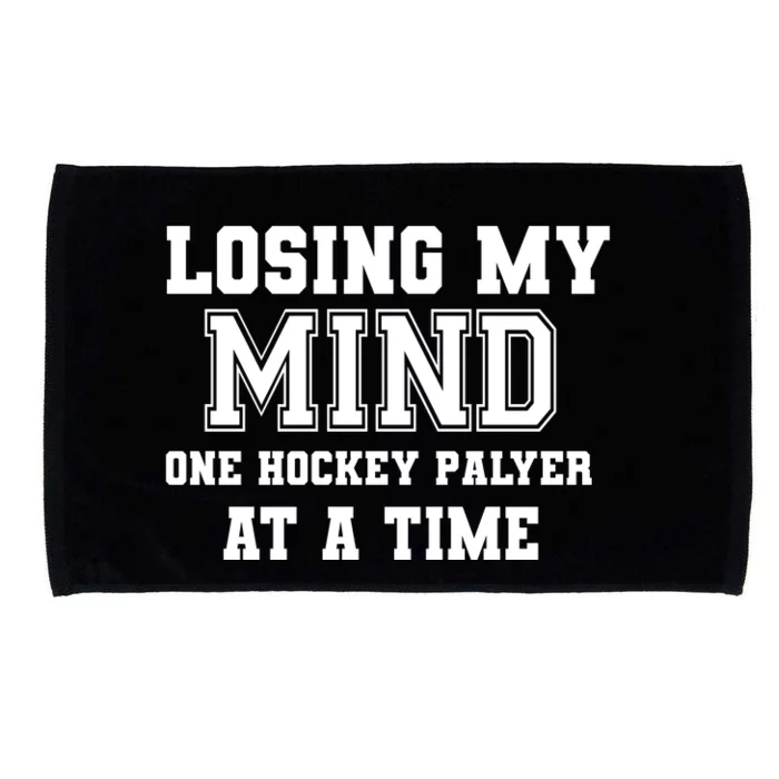 Father's Day Losing My Mind One Hockey Player At A Time Gift Microfiber Hand Towel