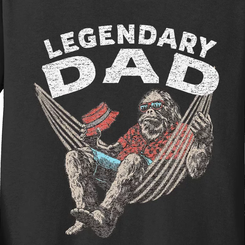 Funny Dad Legendary Saying Kids Long Sleeve Shirt