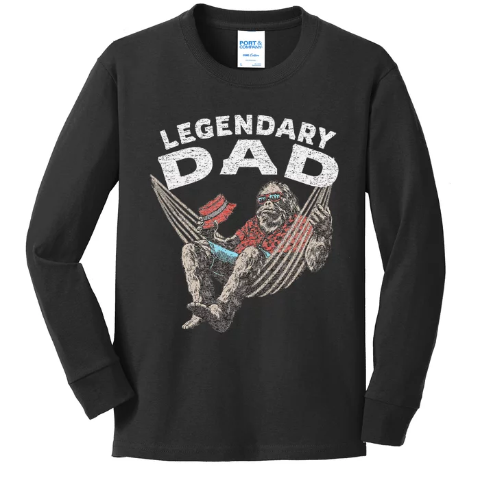 Funny Dad Legendary Saying Kids Long Sleeve Shirt