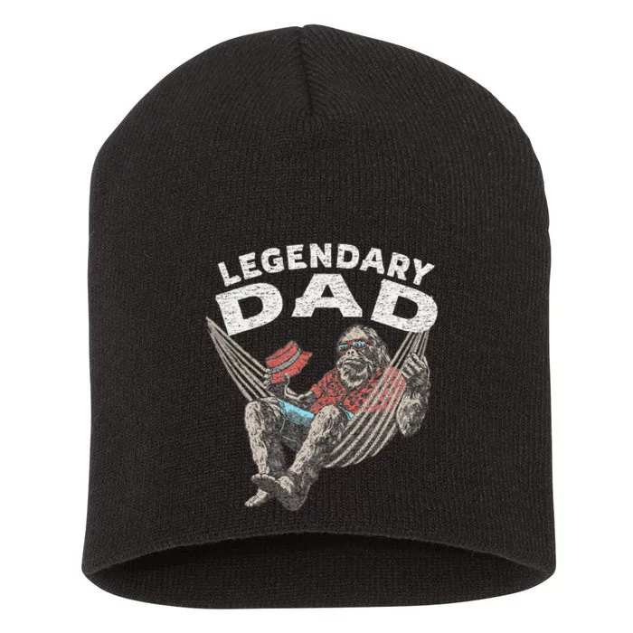 Funny Dad Legendary Saying Short Acrylic Beanie