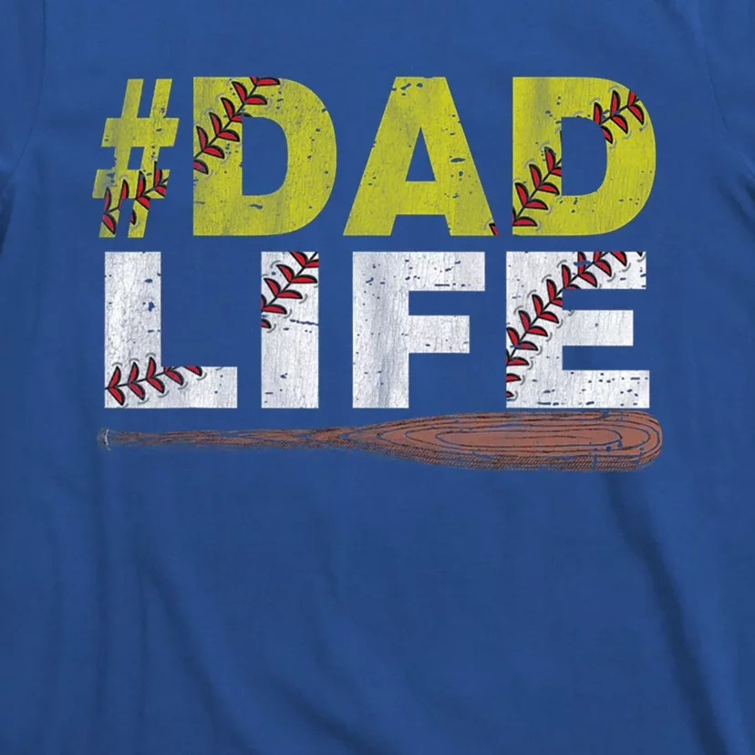 Funny Dad Life Softball Baseball Daddy Sports FatherS Day Cute Gift T-Shirt