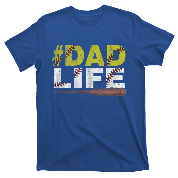 Funny Dad Life Softball Baseball Daddy Sports FatherS Day Cute Gift T-Shirt