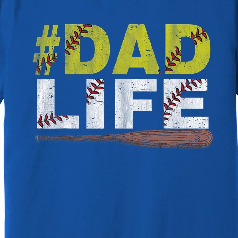 Funny Dad Life Softball Baseball Daddy Sports FatherS Day Cute Gift Premium T-Shirt