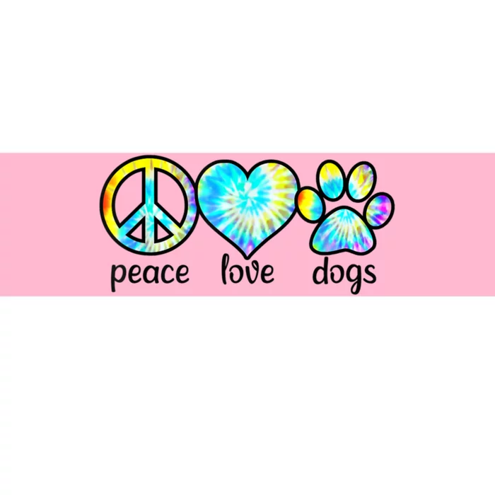 Funny Dog Lover Shirts Gift Peace Love Dogs Tie Dye Puppy Gifts Bumper Sticker