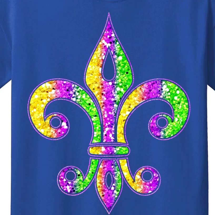 Fleur De Lis Mardi Gras Symbol Carnival Costume Party Gift Kids T-Shirt