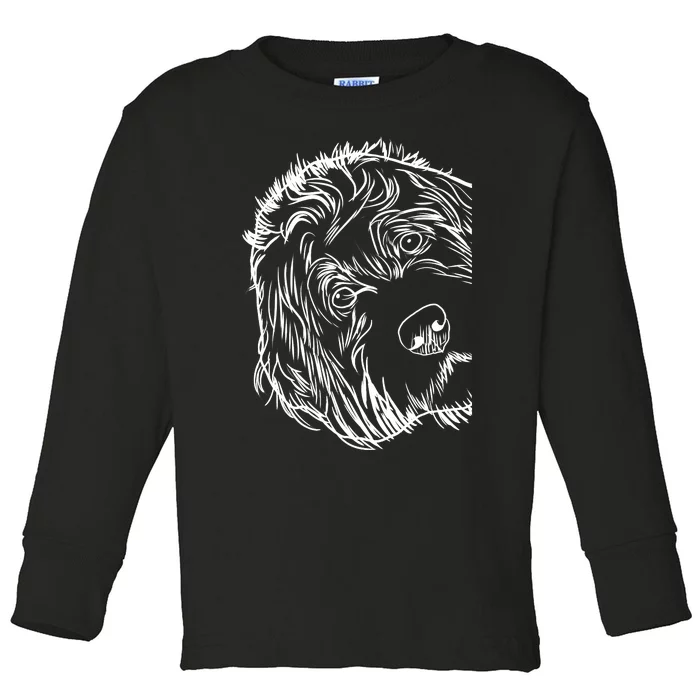 Funny Dog Labradoodle Toddler Long Sleeve Shirt