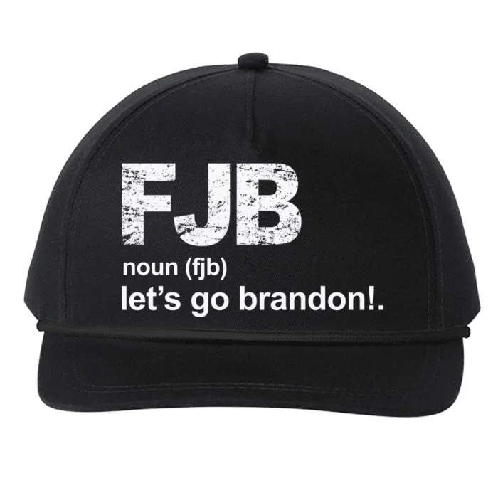 FJB Definition Let's Go Brandon Snapback Five-Panel Rope Hat