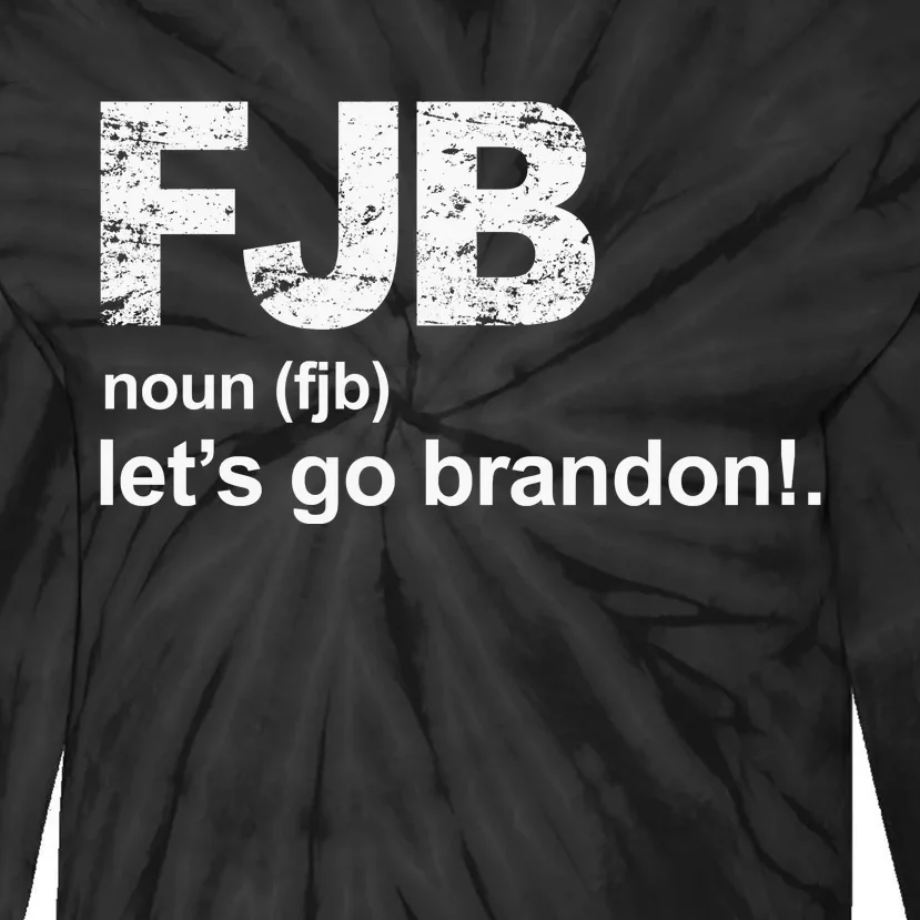 FJB Definition Let's Go Brandon Tie-Dye Long Sleeve Shirt