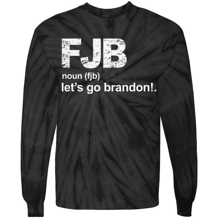 FJB Definition Let's Go Brandon Tie-Dye Long Sleeve Shirt