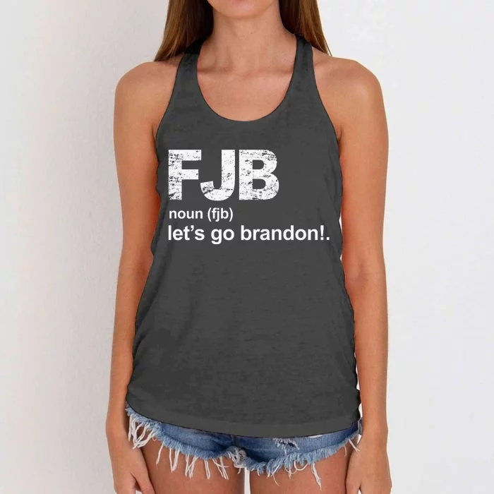 FJB Definition Let's Go Brandon Women's Knotted Racerback Tank