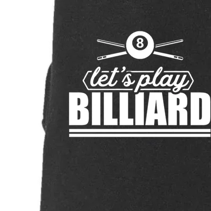 Father's Day Let's Play Billiards Pool Player Gift For Dad Doggie 3-End Fleece Hoodie