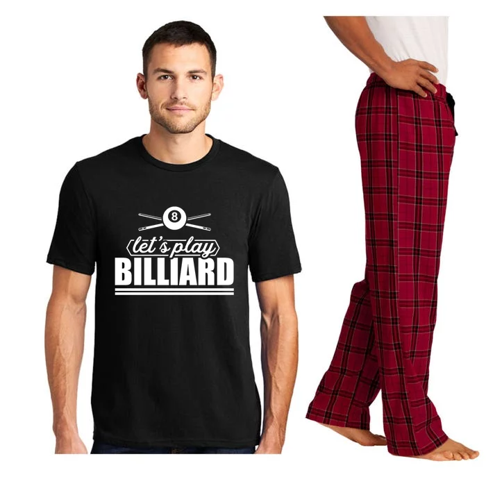 Father's Day Let's Play Billiards Pool Player Gift For Dad Pajama Set