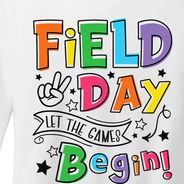 Field Day Let The Games Begin Teachers Gifts Womens CVC Long Sleeve Shirt