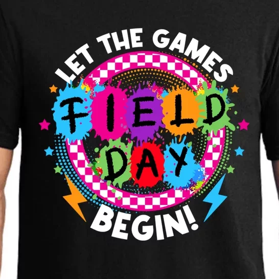 Field Day Let Games Start Begin Teachers Field Day 2024 Cool Gift Pajama Set