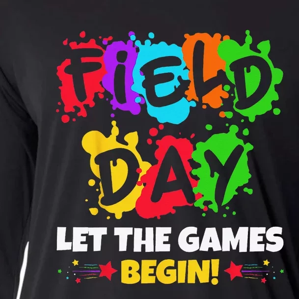 Field Day Let Games Start Begin Teachers Cooling Performance Long Sleeve Crew