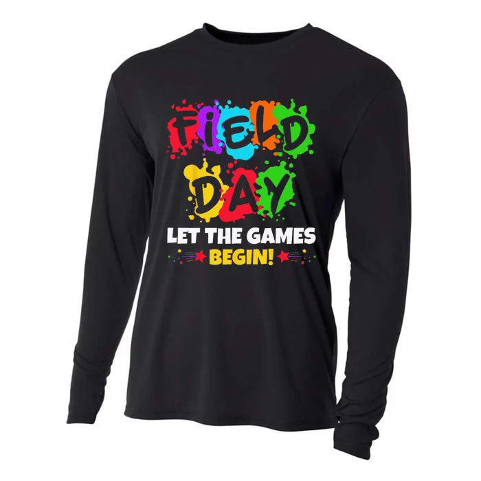 Field Day Let Games Start Begin Teachers Cooling Performance Long Sleeve Crew