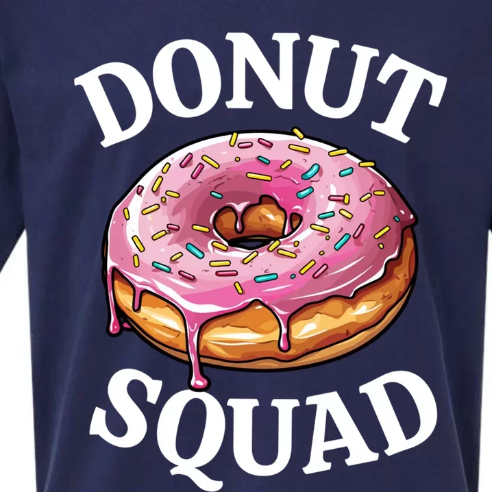 Funny Donut Lover Matching Cute Pink Doughnut Sprinkle Party Meaningful Gift Sueded Cloud Jersey T-Shirt