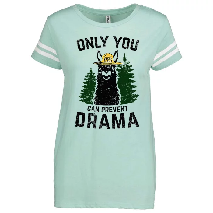 Funny Drama Llama Only You Can Prevent Drama Sarcastic Lover Enza Ladies Jersey Football T-Shirt