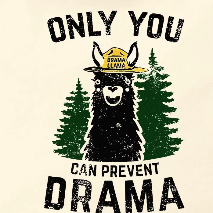 Funny Drama Llama Only You Can Prevent Drama Sarcastic Lover Zip Tote Bag