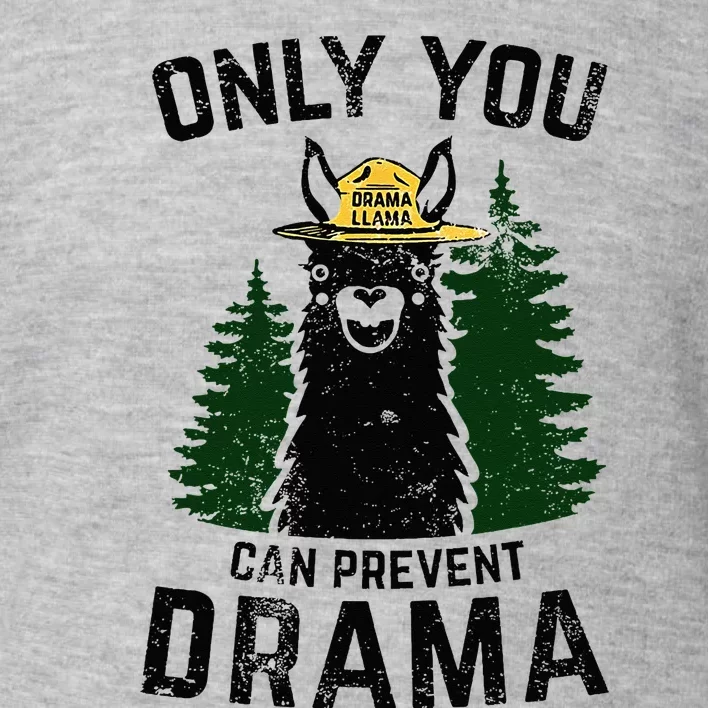 Funny Drama Llama Only You Can Prevent Drama Sarcastic Lover Toddler Sweatshirt