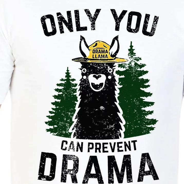 Funny Drama Llama Only You Can Prevent Drama Sarcastic Lover Comfort Colors T-Shirt