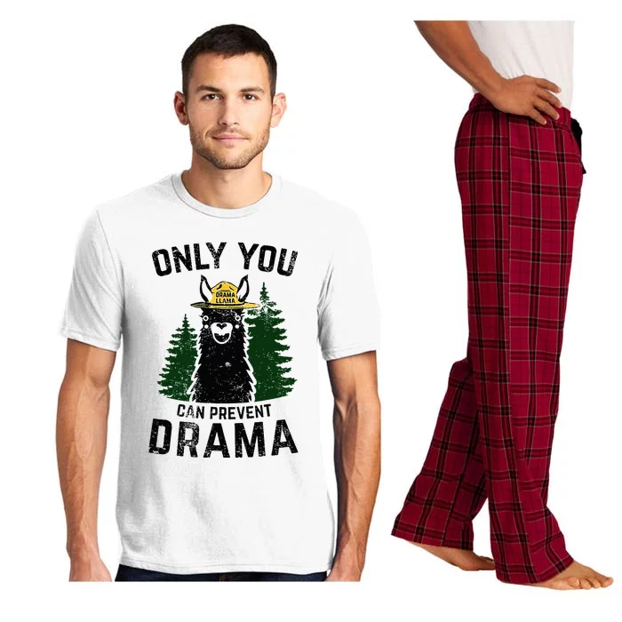 Funny Drama Llama Only You Can Prevent Drama Sarcastic Lover Pajama Set