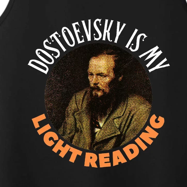 Fyodor Dostoevsky Literature Karamazov Light Reading Performance Tank