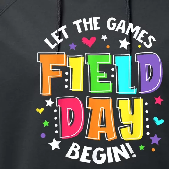 Field Day Let The Games Begin Boy Girl Teacher Performance Fleece Hoodie