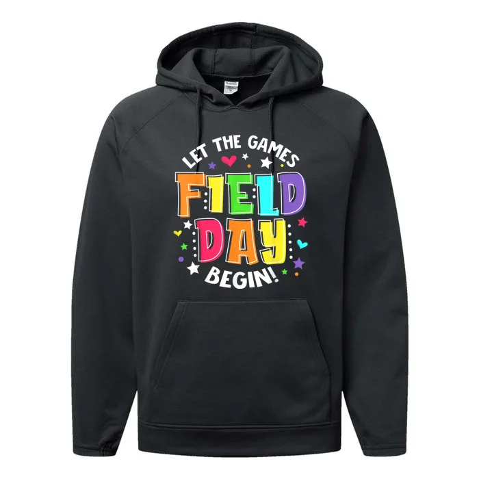 Field Day Let The Games Begin Boy Girl Teacher Performance Fleece Hoodie